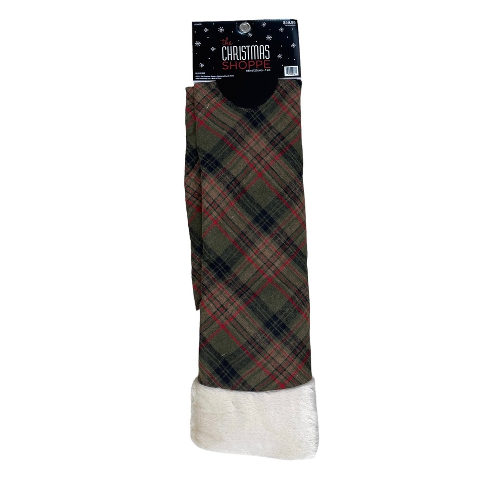 The Christmas Shoppe Plaid Tree Skirt